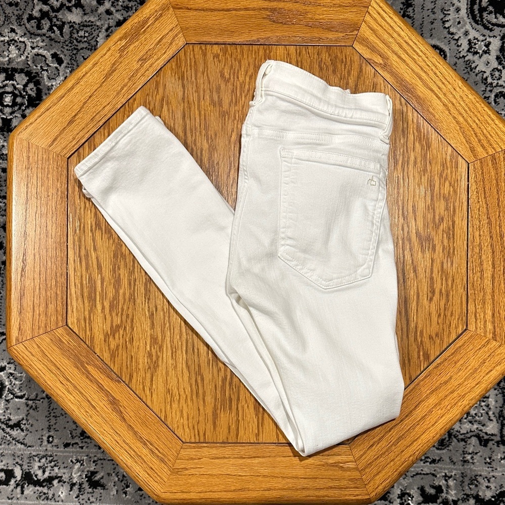 *RAG & BONE* White Tomboy Skinny Jeans Size 25